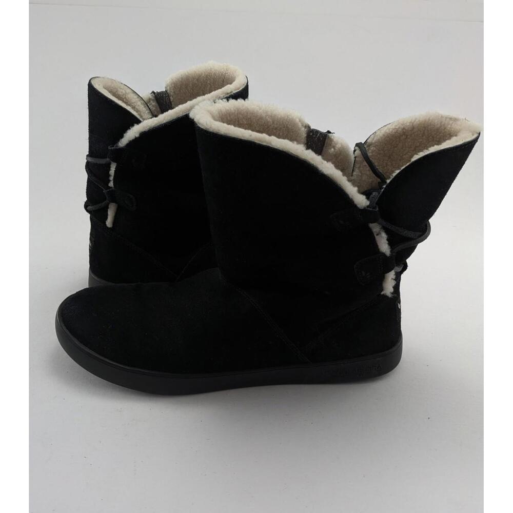 Womens Koolaburra UGG Black Shazi Short Shearling Lined Boots 1019361 Size 11